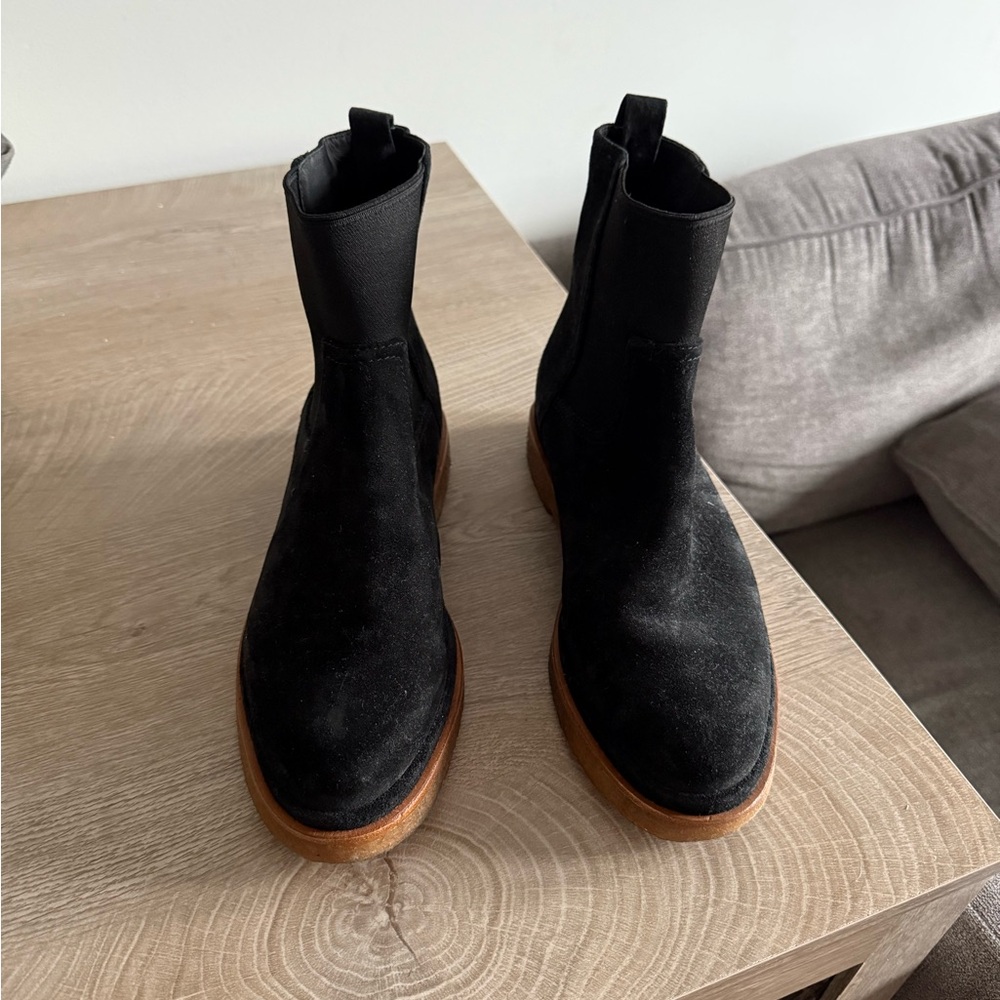 NWOT - Vince Black Suede Boots